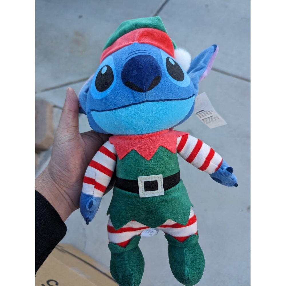 NEW Disney Stitch Elf From Lilo‎ & Stitch  14" Holiday Plush